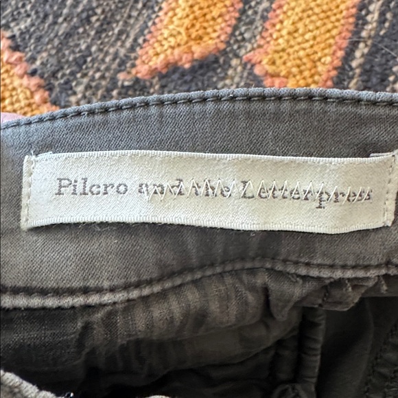 Anthro Pilcro Khaki Green Chino Skirt Sz 10 - Picture 8 of 10